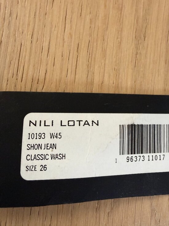Nili Lotan- AUTHENTIC SHON JEAN Size 26 Like New- Tags off - Picture 4 of 6